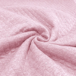 Gesteppter Jersey (kleine Rauten) Rosa